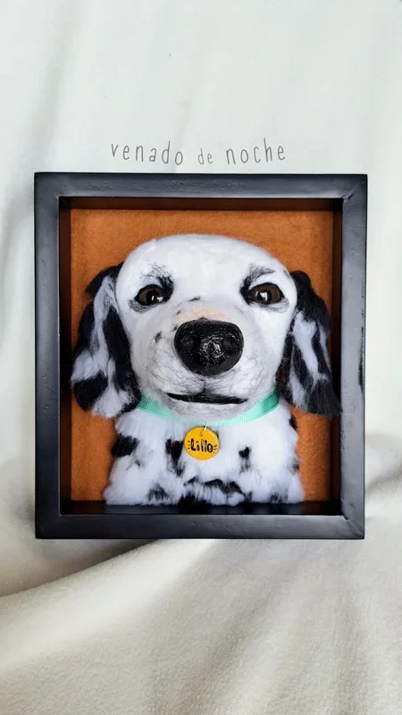 Framed Wool Portrait Sample 2
